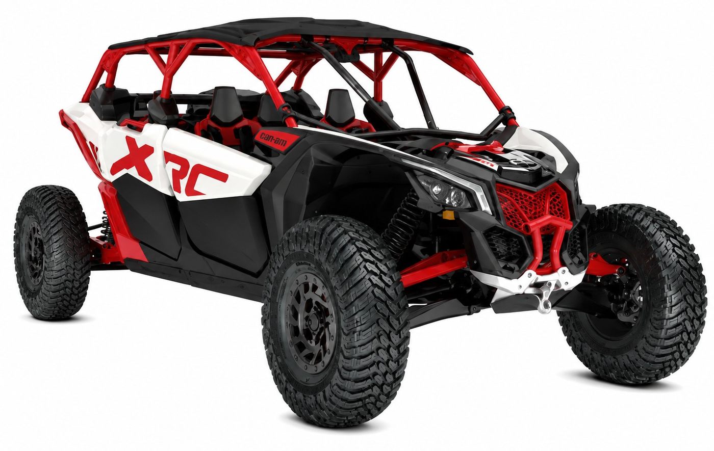 Can-Am Maverick X3 de 4 plazas azul con rines rojos