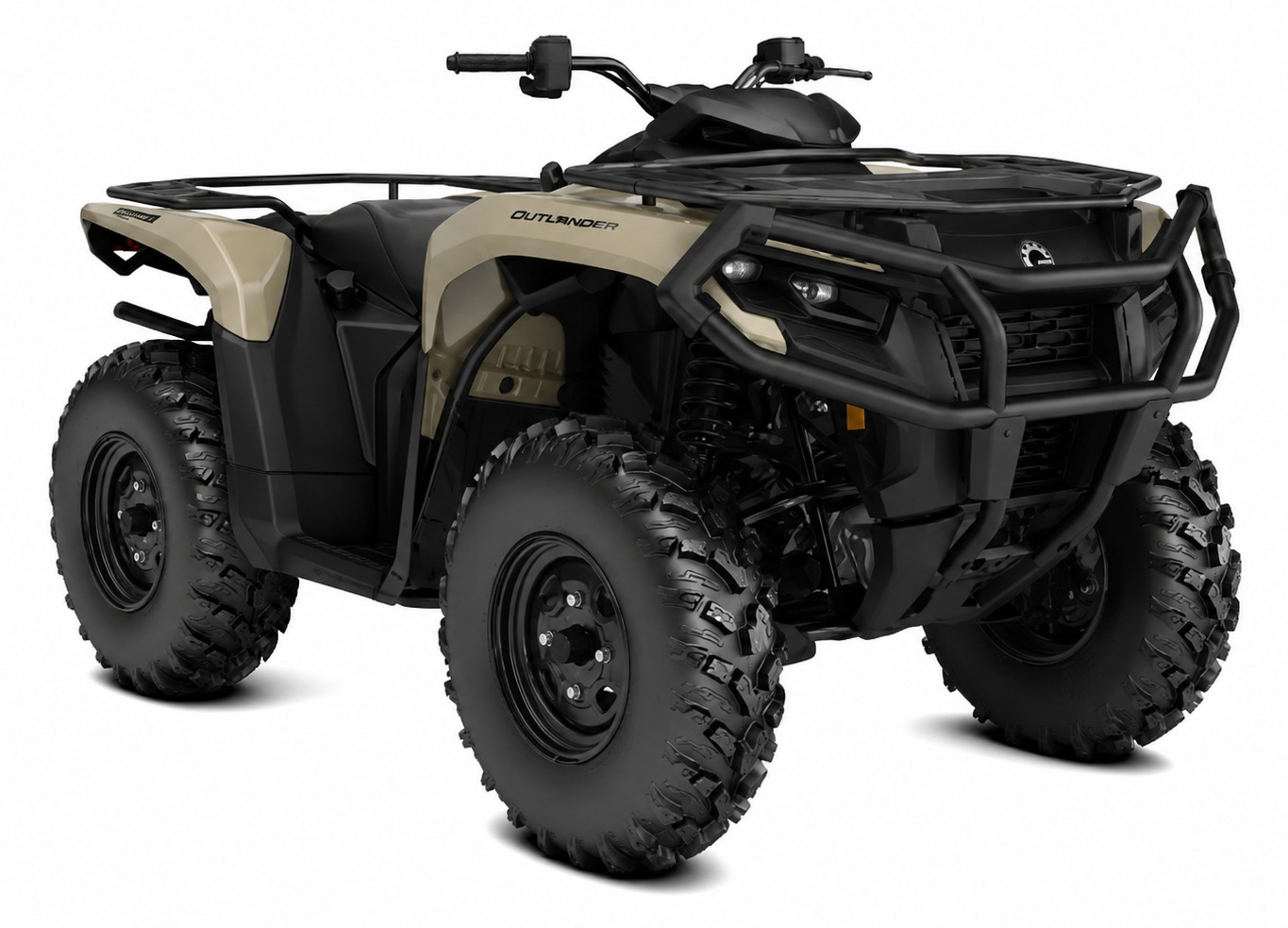 Cuatrimoto Can-Am Outlander 500 4x4 gris en el bosque